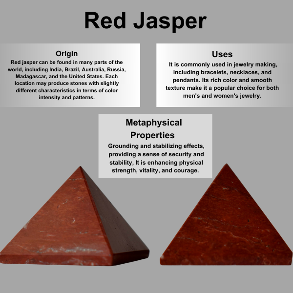 Red Jasper Pyramids (Emotional Strength and Stability) DestGlow