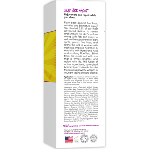 2.5% Retinol Serum - Anti-Aging Face Serum for Wrinkles & Fine Lines