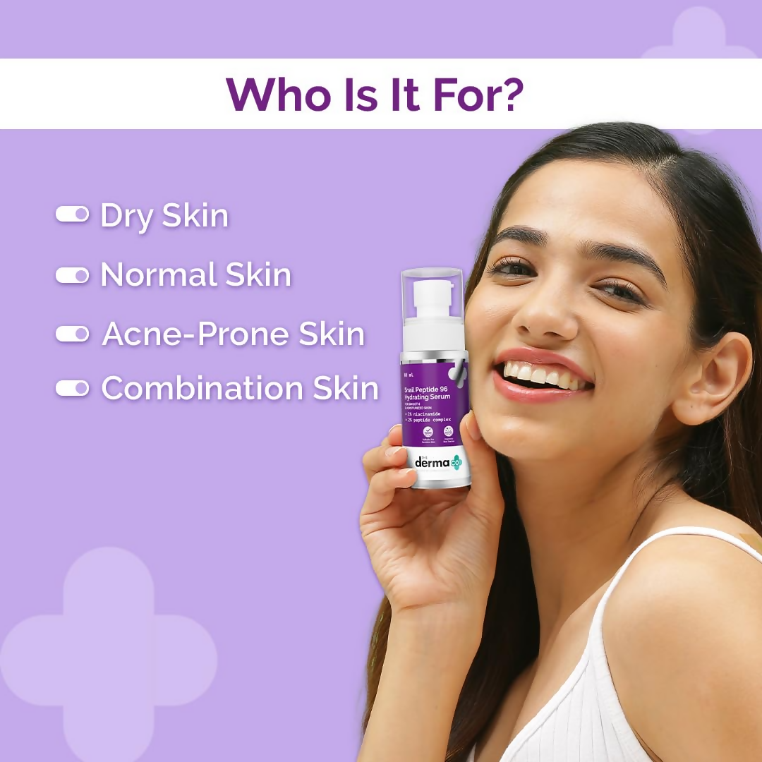 The Derma Co Snail Peptide 96 Hydrating Serum With Niacinamide & Peptide Complex For Smooth & Moisturized Skin