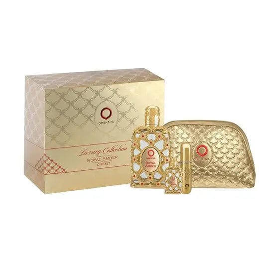 Royal Amber By Orientica For Women (4pc Gift Set) by perfumesandrea