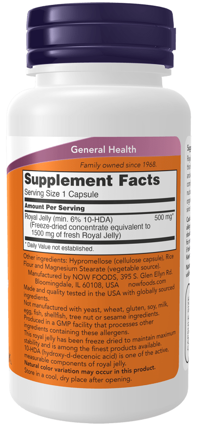 Royal Jelly 1500mg by Country Life Natural Foods