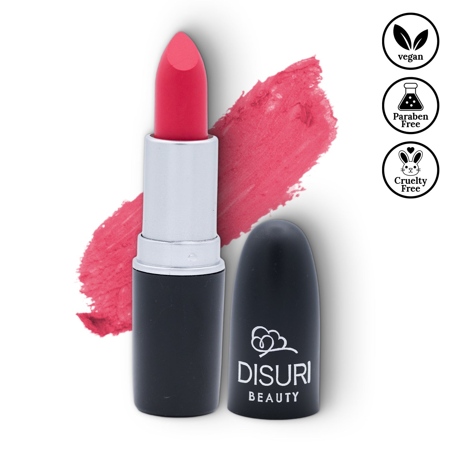 DISURI Beauty Matte Bullet Lipstick - Ruby Fever (