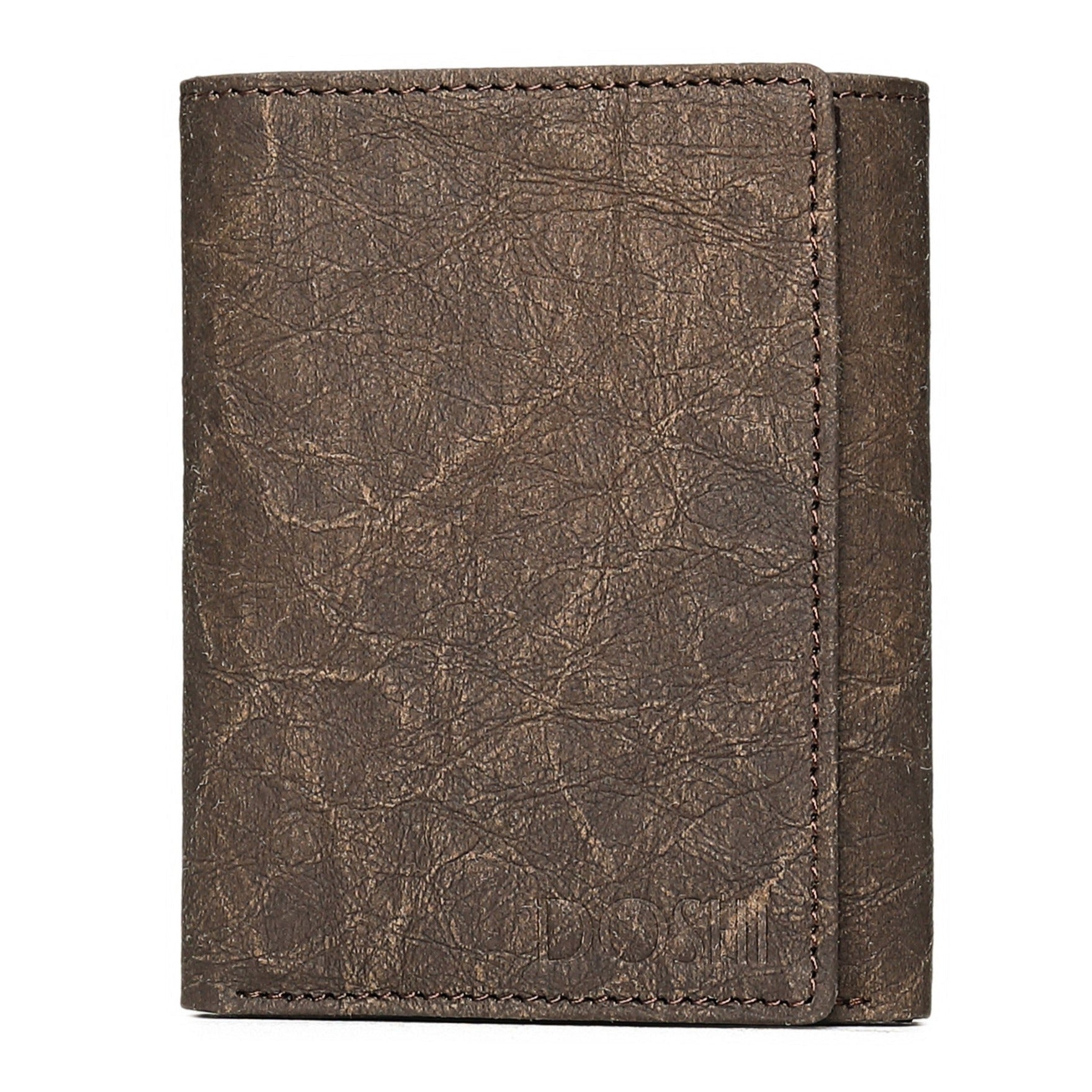 Italian Kraft Paper Sustainable Vegan Trifold Wallet DestGlow