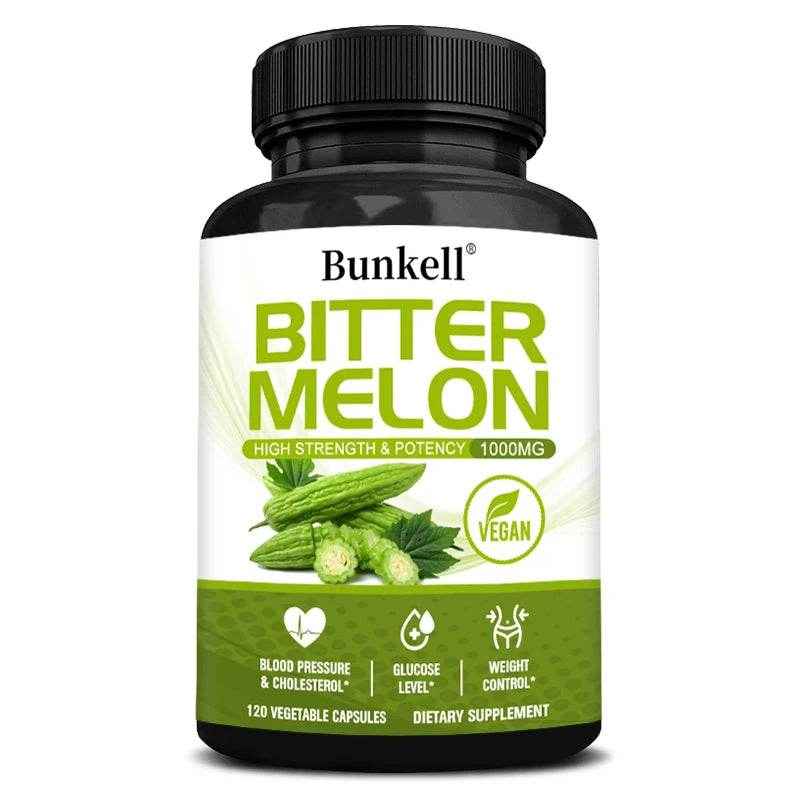 Bitter Melon Extract, Supports Blood Pressure, Weight Management, Balanced Blood Sugar Health & Circulation, 120 Capsules