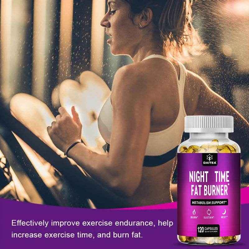 Night Fat Burner Capsules, Promote Intestinal Cleansing, Metabolism, Appetite Suppressant, Carbohydrate Blocker