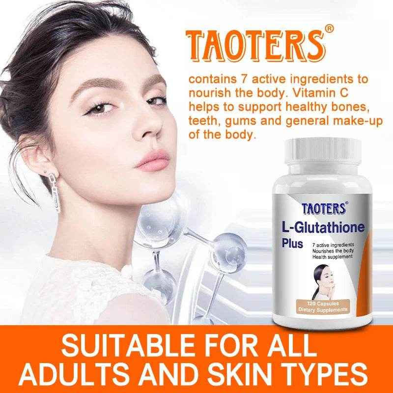 L-Glutathione Supplements - Helps The Immune System, Antioxidants, Supports Skin and Overall Health