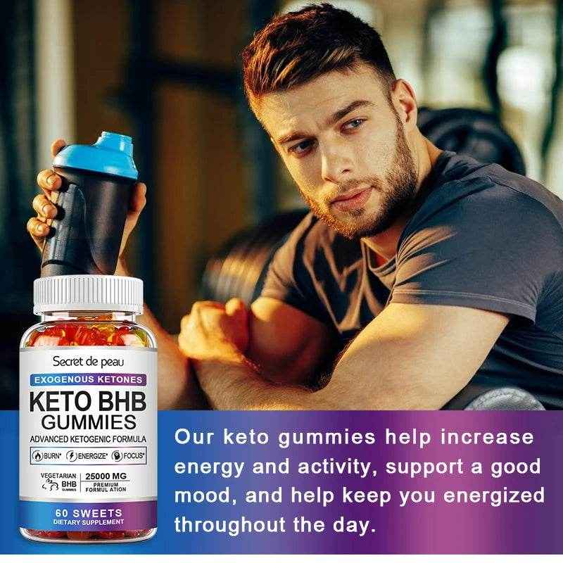 Keto ACV Gummies Advanced Weight Loss - for Women and Men - Apple Cider Vinegar Supplement - Detox & Cleanse, Digestion