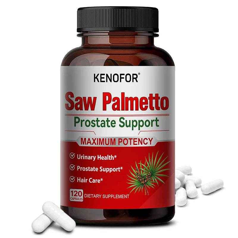 KENOFOR Saw Palmetto Extract Supplement - Supports Good Sleep, Prostate and Urinary Tract Health, Promotes Hair Growth