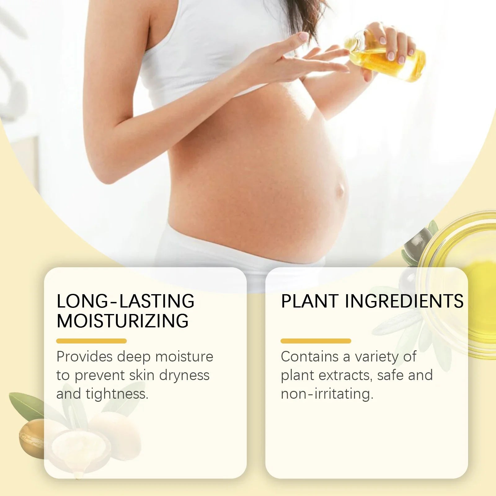 Stretch Mark Lightening Essential Oil Skin Care Cream for Pregnant Women Moisturizing Lifting Firming Skin Slimming Oil 100ml by Roksy