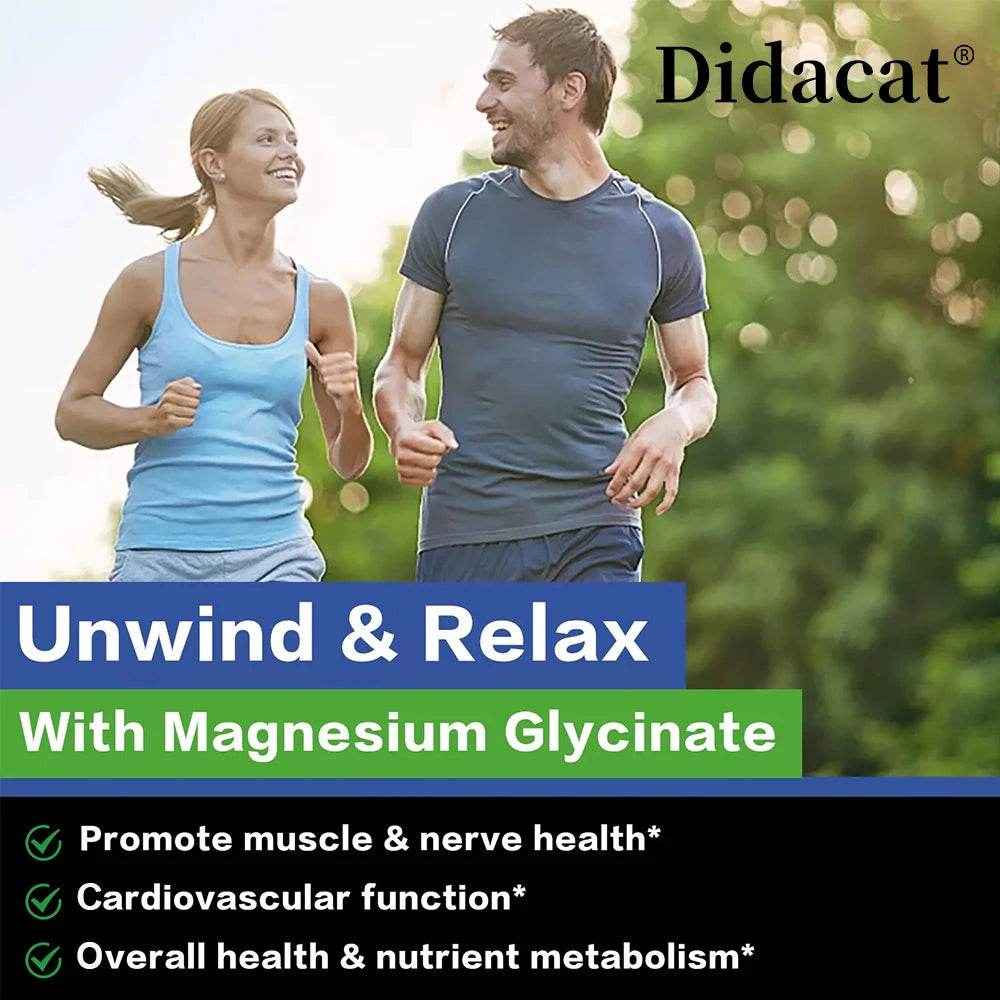 500 Mg Magnesium Glycinate - High Absorption Magnesium Supplement To Support Muscle and Improve Sleep - Vegetarian Capsules