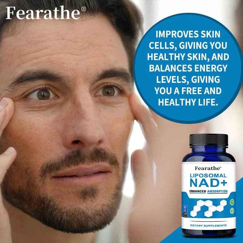 VIVALIFER Liposomal NAD+ Supplement for Super Absorption, Anti-Aging, Energy and DNA Repair, Brain Function