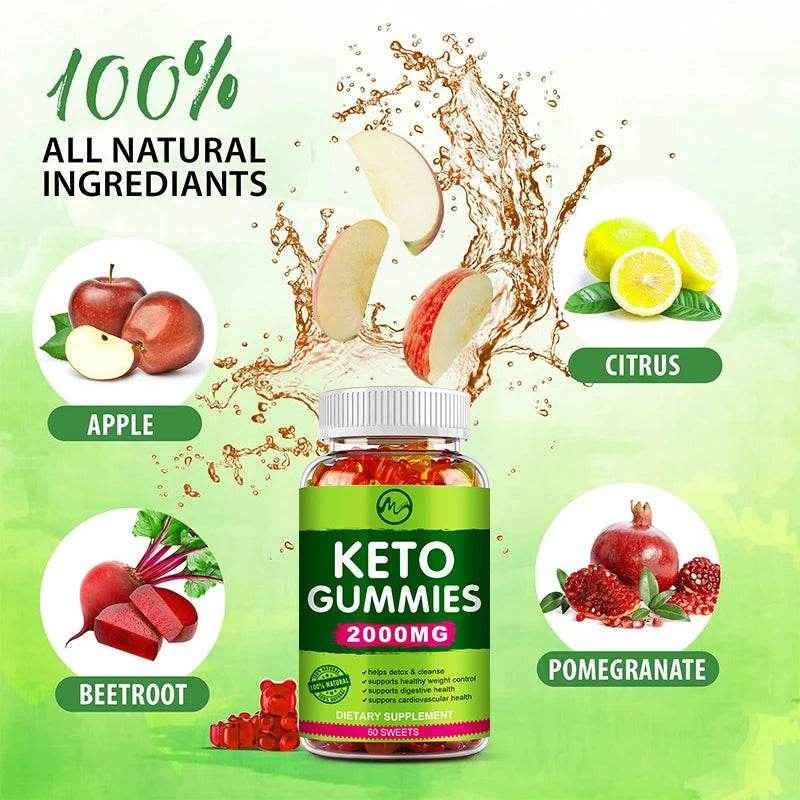 Keto Gummies - ACV Keto Gummies Apple Cider Vinegar Gummies for Women & Men, Keto Apple Cider Vinegar Supplement