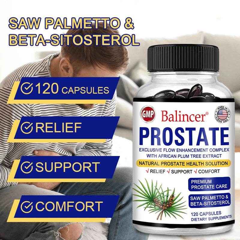 Balincer Saw Palmetto Sitosterol Capsules for Men&