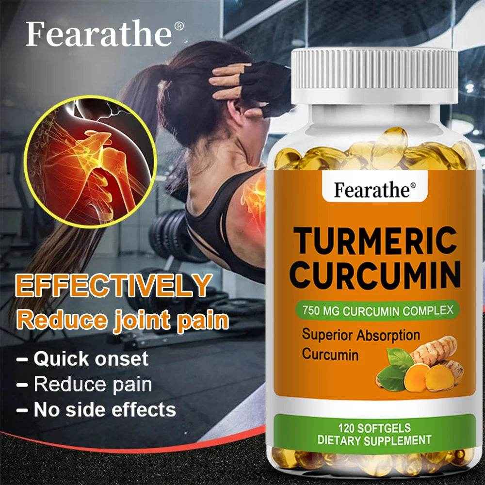 Organic Turmeric Capsules - Phytosome Supplement to Support Joint, Brain and Heart Health