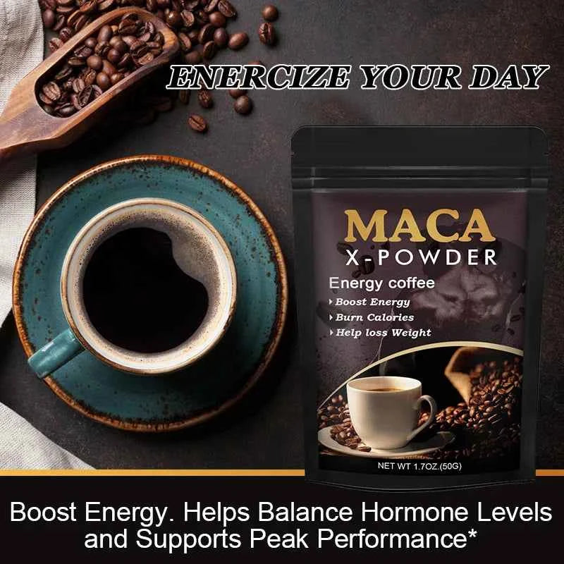 BEWORTHS Maca Root Coffee- Natural Energy Supplement,Supports Athletic Performance and Motivation,Builds Muscle and Strengthens