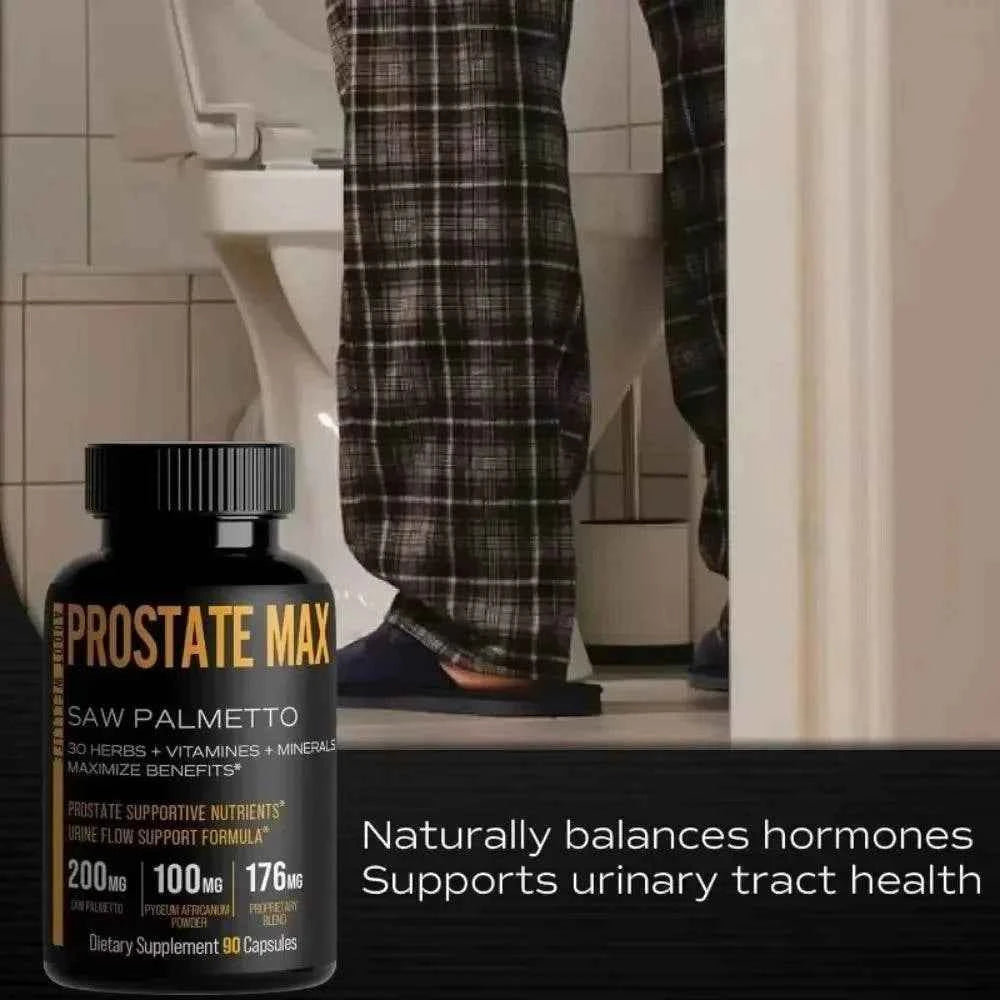 With Saw Palmetto and 30 Powerful Herbal Extracts, Minerals and Vitamins to Maximize Prostate Health, 90 Capsules