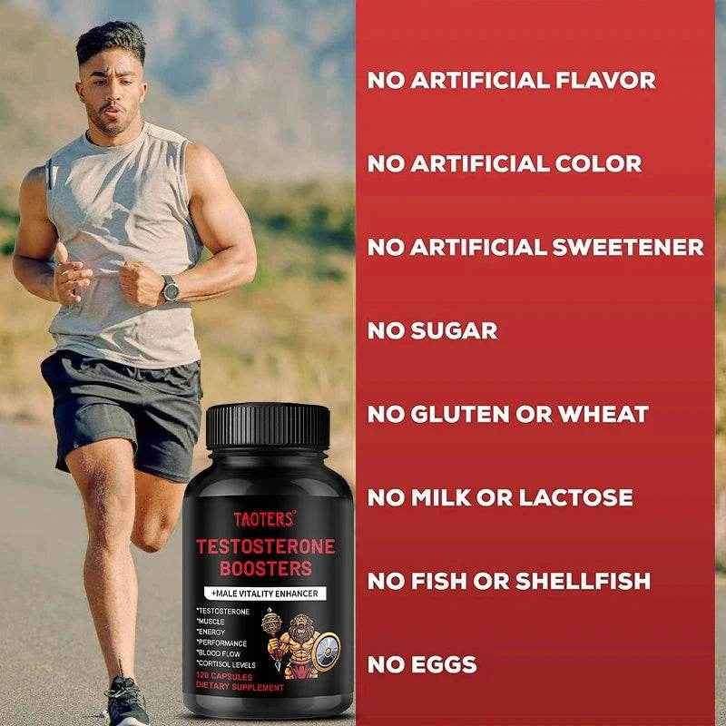 Taoters Male Vitality Booster - with Vitamins and Minerals - Supports Muscle, Energy, Performance, Blood Flow