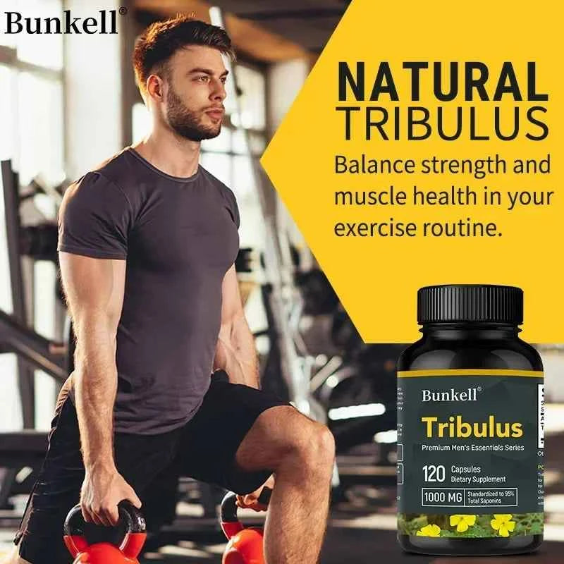 Tribulus Extract 1000 Mg Supplement To Support Muscle Health and Body Energy, Balance Body Strength and Endurance