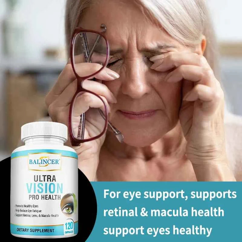 Eye Care Supplement - Contains Lutein, Zinc, Vitamin A antioxidants to help protect eyes and relieve symptoms of fatigue