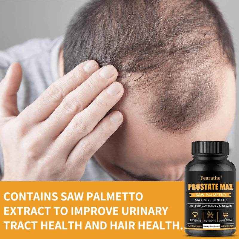 Saw Palmetto Extract, Vitamin & Mineral Supplement, Antioxidant, - Supports prostate health, urinary health and hair growth