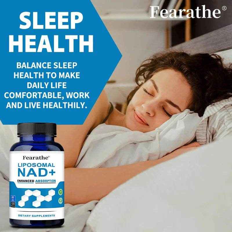 VIVALIFER Liposomal NAD+ Supplement for Super Absorption, Anti-Aging, Energy and DNA Repair, Brain Function