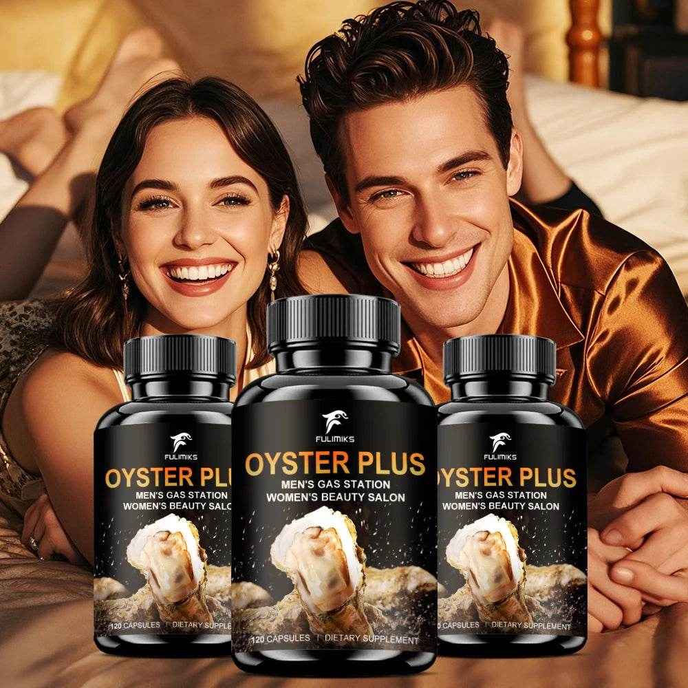 Oyster Plus Supplement, Energy and Vitality Daily Supplement, Powerful Oyster Extract, Provides Drive & Wellness for Men & Women