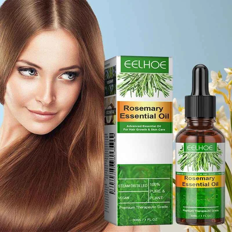 Rosemary Essential Oil Improves Frizz Strengthen Hair Roots Preventing Hair Dryness Split Nourishing Soft Glossy Hair Care Oil
