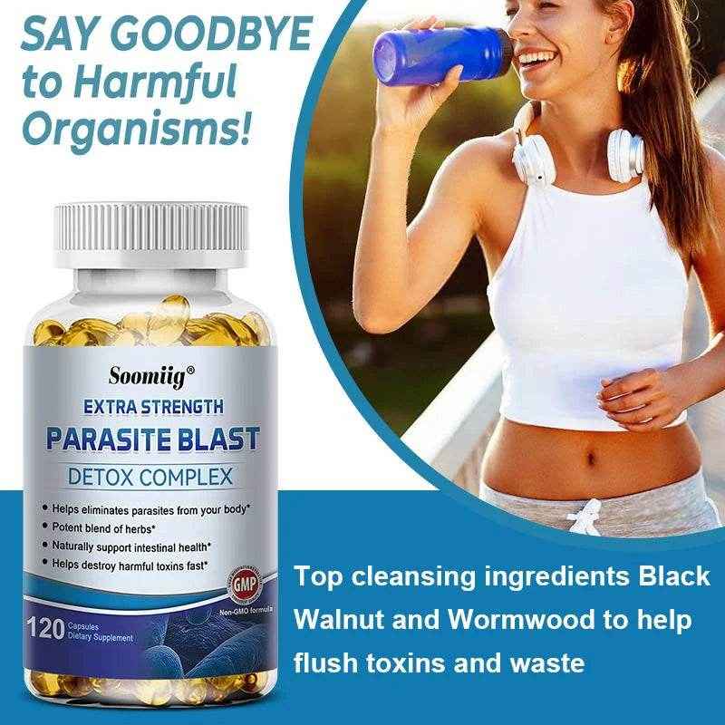 Parasite Detox - Gut Health Supplements - Gut Health - Boosts Immune System - Supports Cleansing and Detoxification