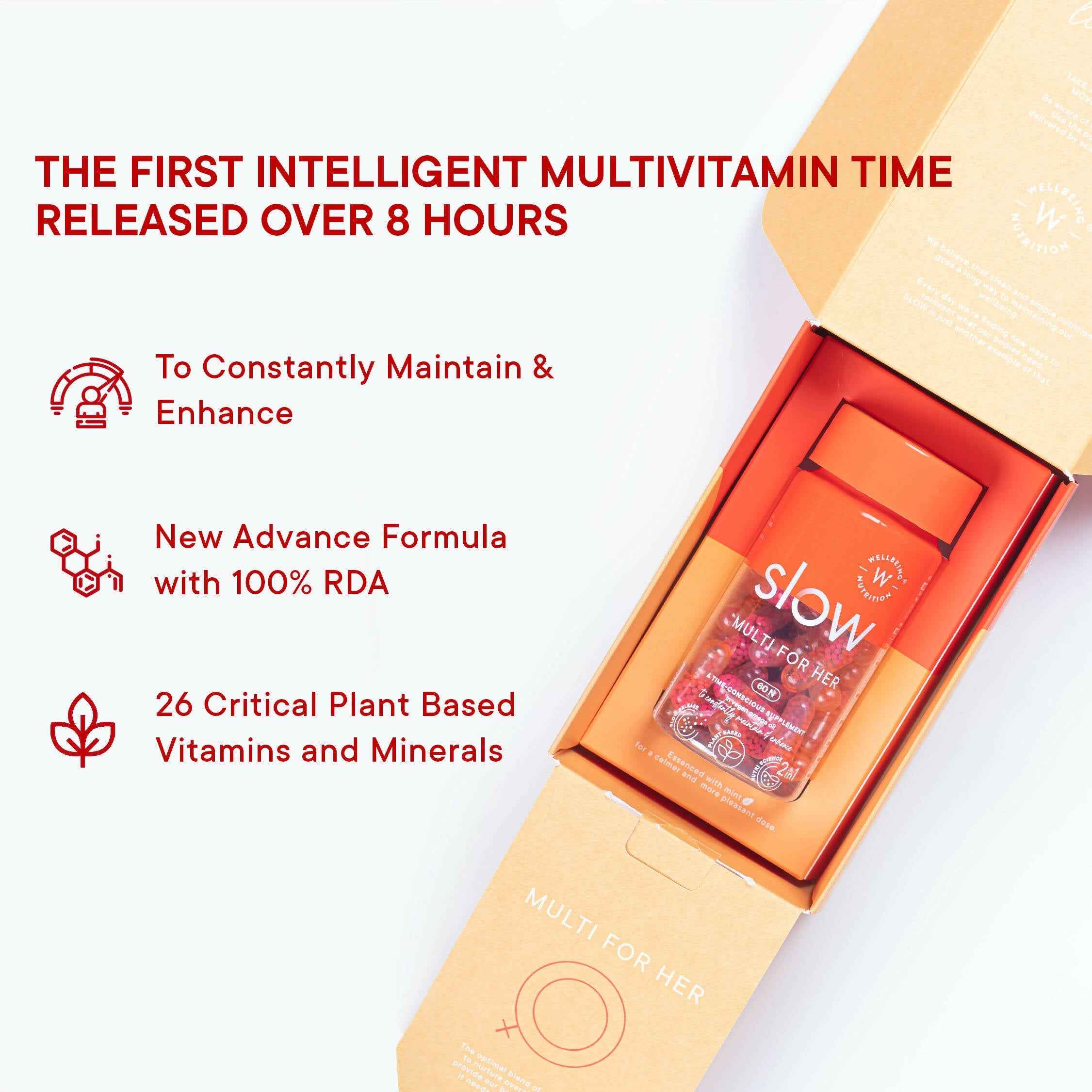 Wellbeing Nutrition Slow Multi + Omega for Her Capsules