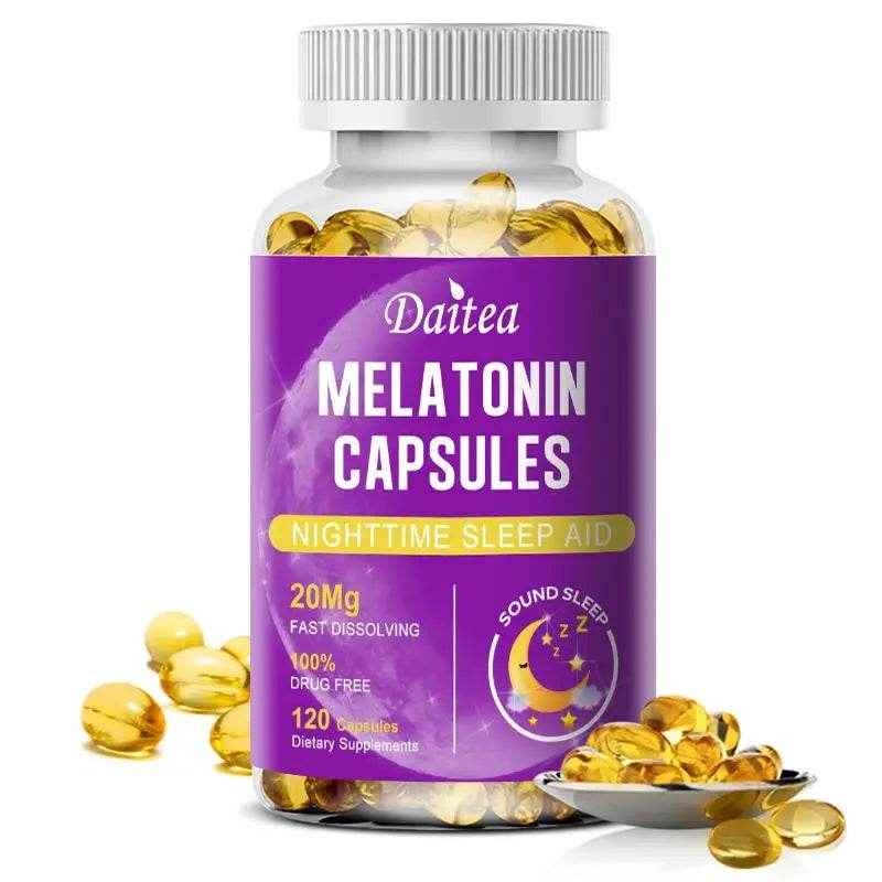 Melatonin 20 Mg Helps Promote Relaxation and Sleep, Supporting Natural Sleep Cycles - Vegan, Gluten-Free, Dairy-Free