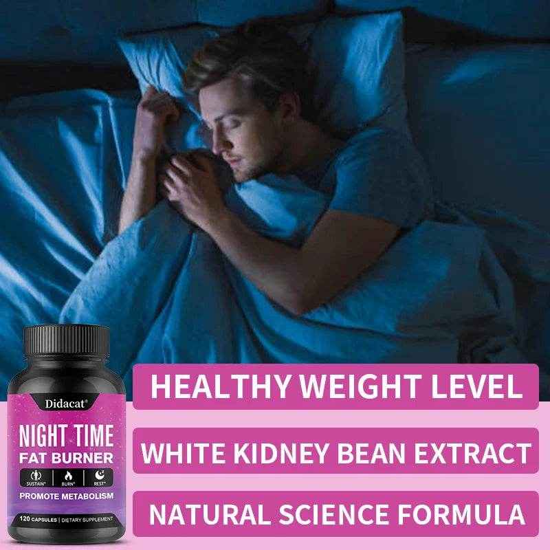 Didacat Nighttime Fat Burner - Helps Promote Metabolic Cleansing,Detoxification, Muscle Mass, Healthy Digestion