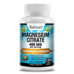Balincer Magnesium Citrate Supplement, Supports Muscles, Nervous System, Relieves Fatigue, Supports Bone and Heart Health