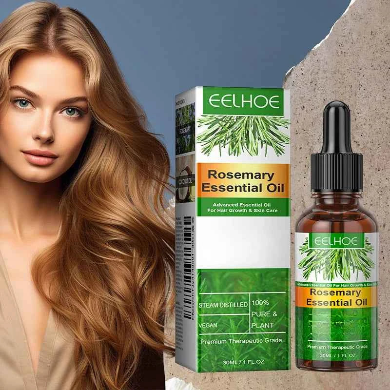 Rosemary Essential Oil Improves Frizz Strengthen Hair Roots Preventing Hair Dryness Split Nourishing Soft Glossy Hair Care Oil