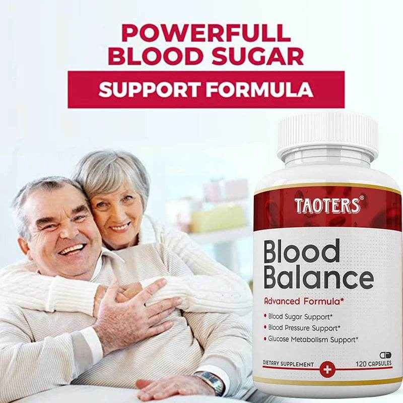 Blood Balance - Supplement, Supports Regulated Blood Sugar and Blood Pressure, Glucose Metabolism, 120 Capsules