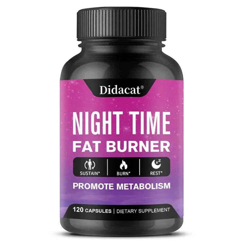 Didacat Nighttime Fat Burner - Helps Promote Metabolic Cleansing,Detoxification, Muscle Mass, Healthy Digestion