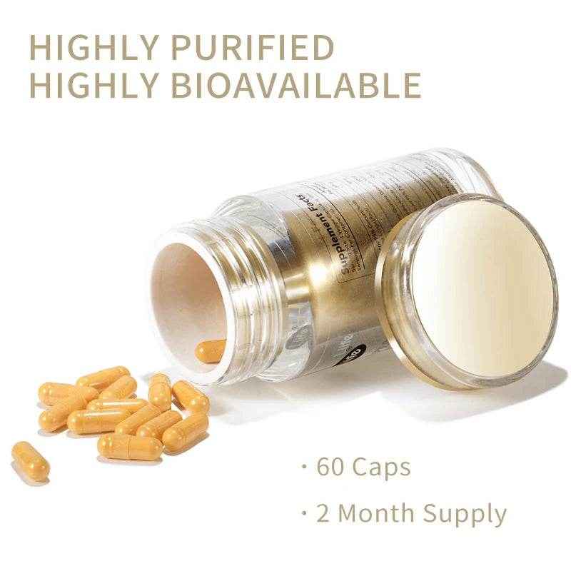 Liife Spermidine+NAD-60 capsules to support young cells,energy and antioxidants,regulate cholesterol and improve memory,From USA