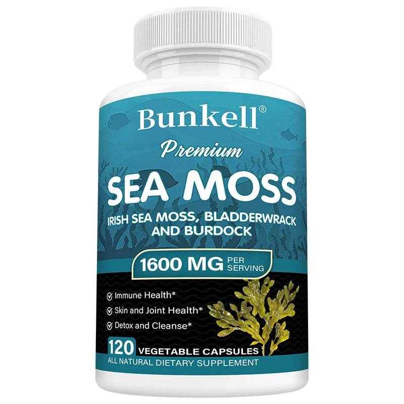 Irish Sea Moss Extract, 1600 Mg, Immune Health, Skin Support, Joints, Detox, Cleansing, Dietary Supplement