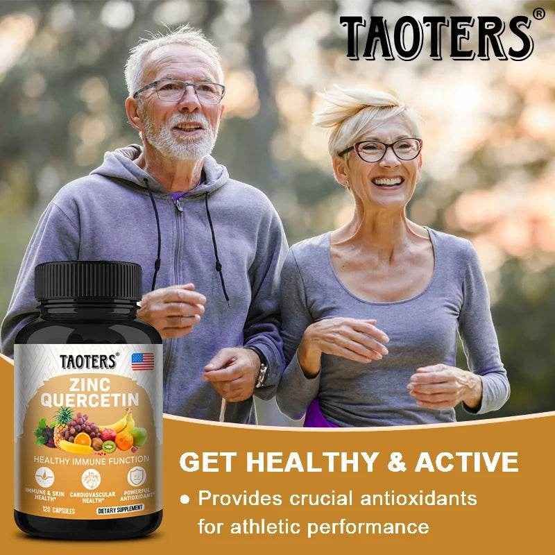 Quercetin Antioxidant Supplements Lung Support Cardiovascular Skin Health Immune Function Anti-Inflammatory Beauty & Health Zinc