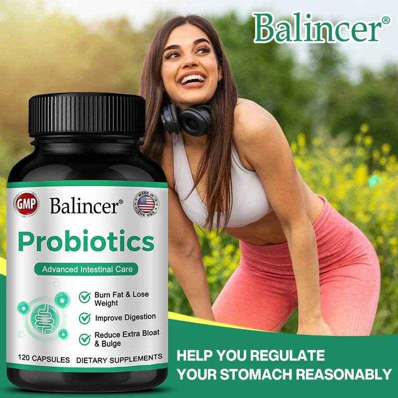 Probiotic Complex Supplement - 15 Billion CFU - For Men & Women Ultimate Care Probiotics, Improved Digestion 120 Capsules
