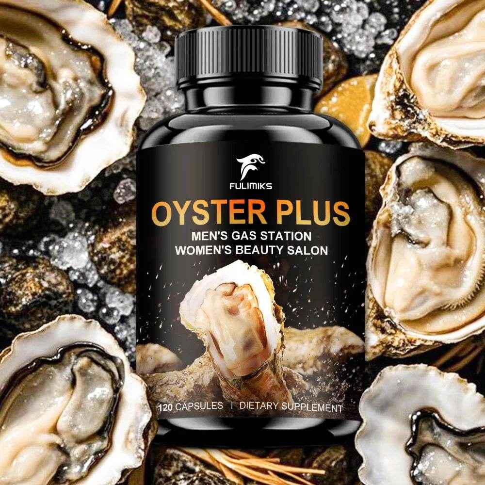 Oyster Plus Supplement, Energy and Vitality Daily Supplement, Powerful Oyster Extract, Provides Drive & Wellness for Men & Women
