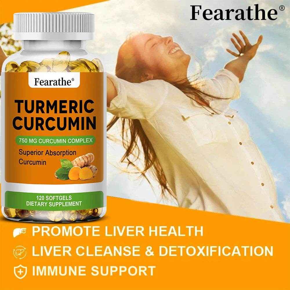 Organic Turmeric Capsules - Phytosome Supplement to Support Joint, Brain and Heart Health