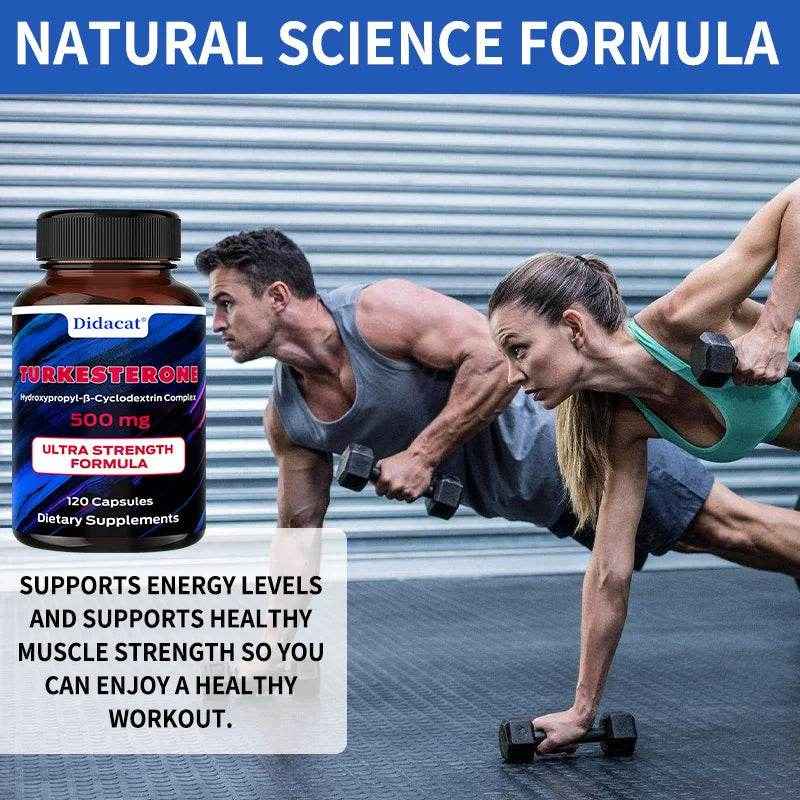 Didacat Turkish Sterol - 500mg, Supplement, Supports Strength, Muscle Health, Balanced Energy Levels