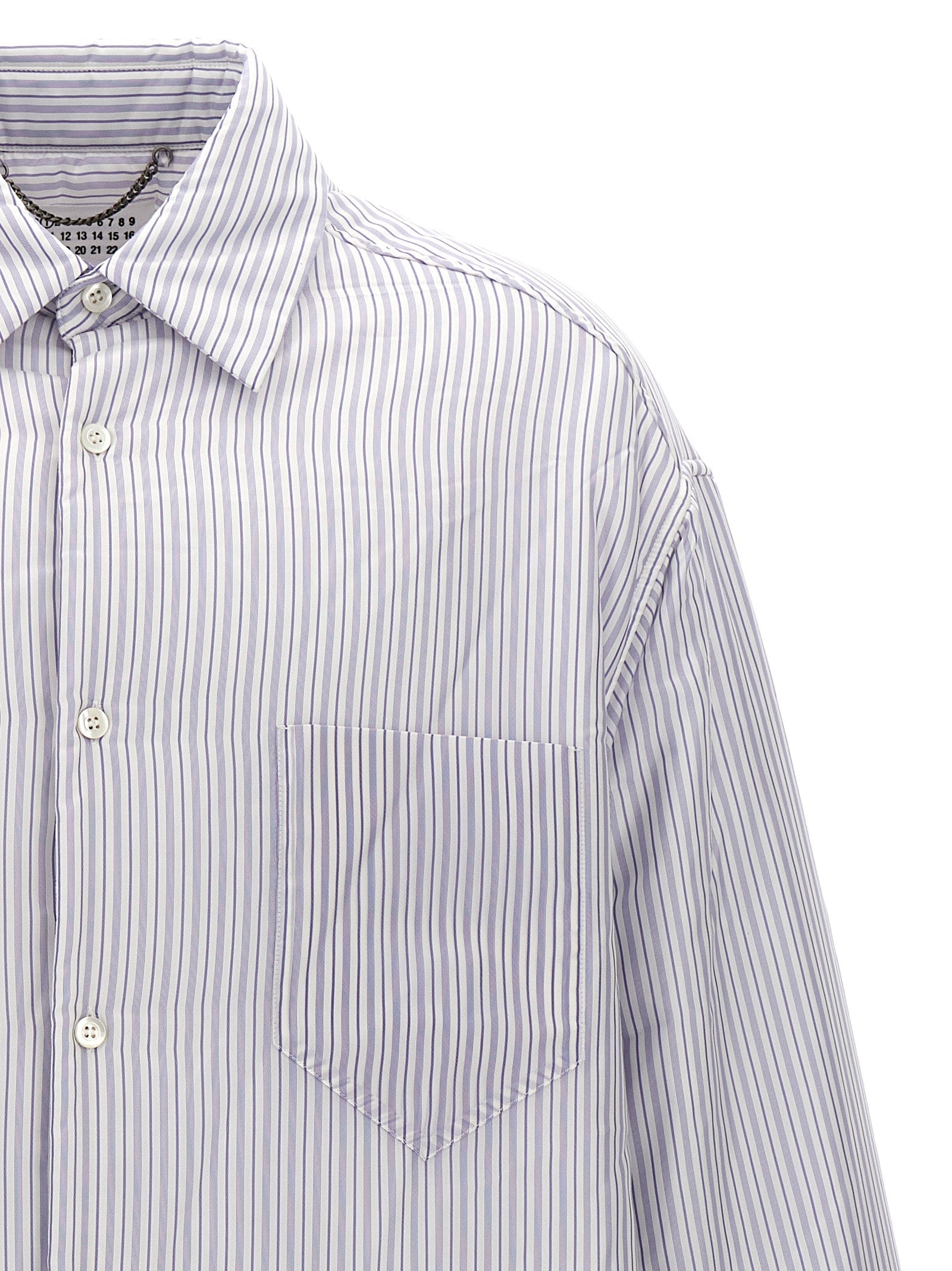Maison Margiela Men Striped Shirt Jacket DestGlow