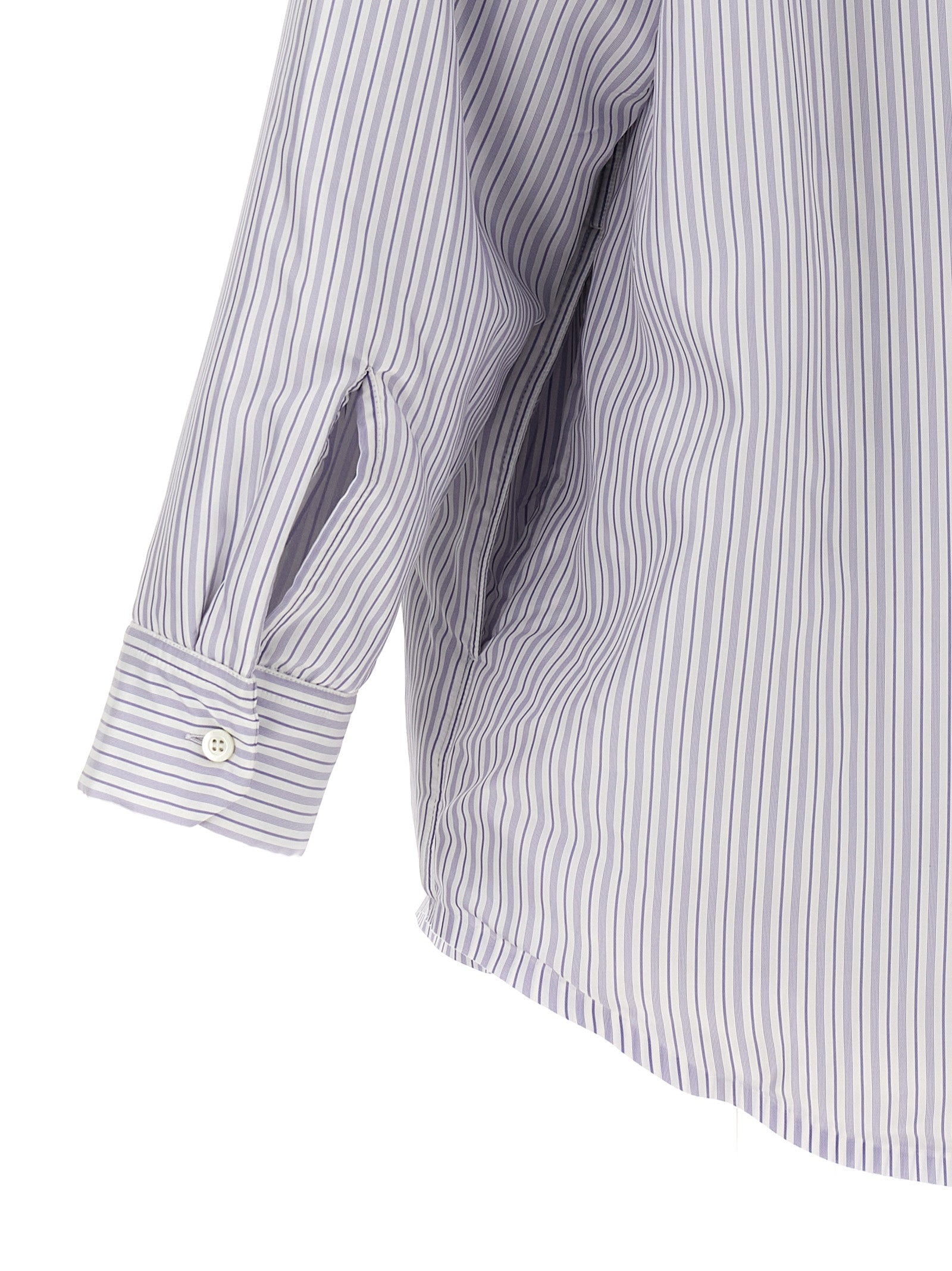 Maison Margiela Men Striped Shirt Jacket by Luosophy