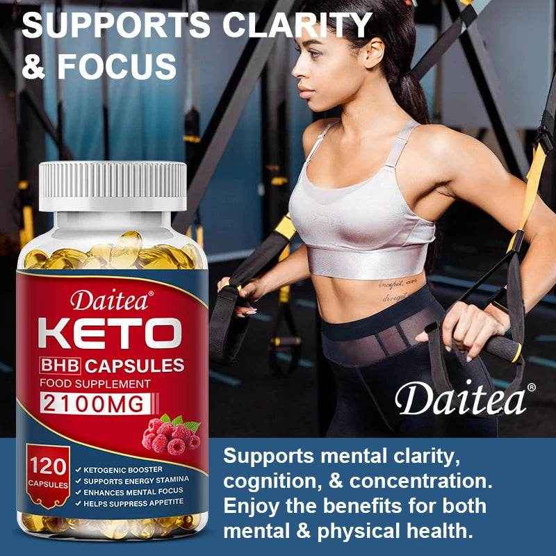Daitea Fat Burning Ketone Soft Capsules - Helps to better decompose body calories, control weight and maintain health