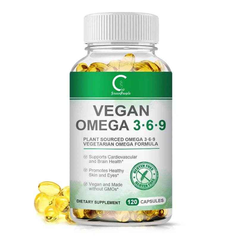 Omega 3 Fish Oil Capsules Non-GMO Gluten Free Dietery Supplement- Supports Nervous System, Skin Hair Health, Relieves Stress