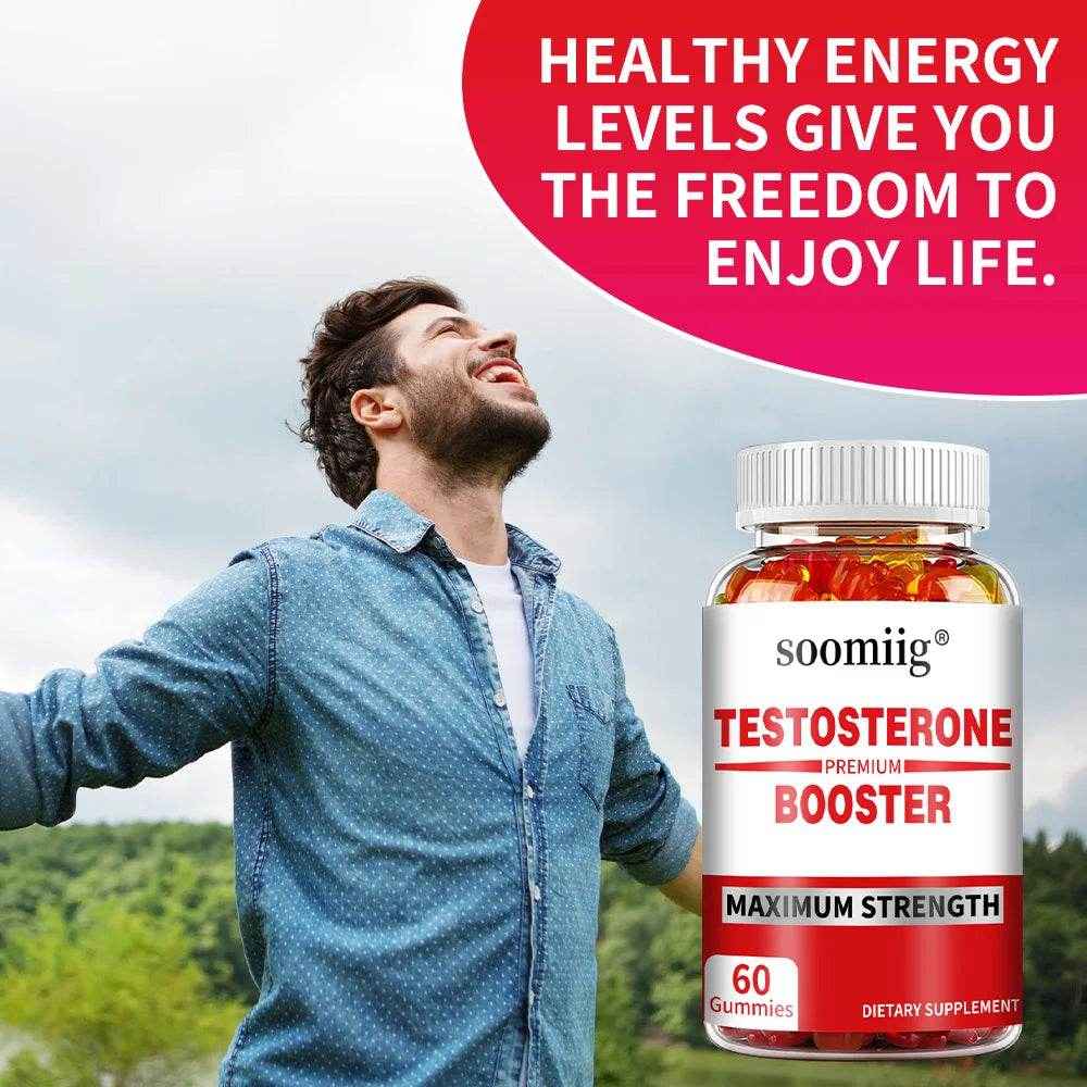 Natural Energy Gummies for Men - Contains Maca Root and Ashwagandha Extracts To Support Energy and Endurance