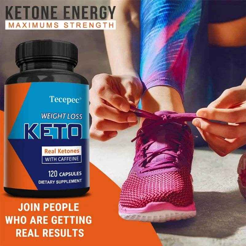 Real Ketones Proprietary Blend, Advanced Weight Loss Supplement, Supports Natural Weight Loss, Boosts Metabolism, 120 Capsules