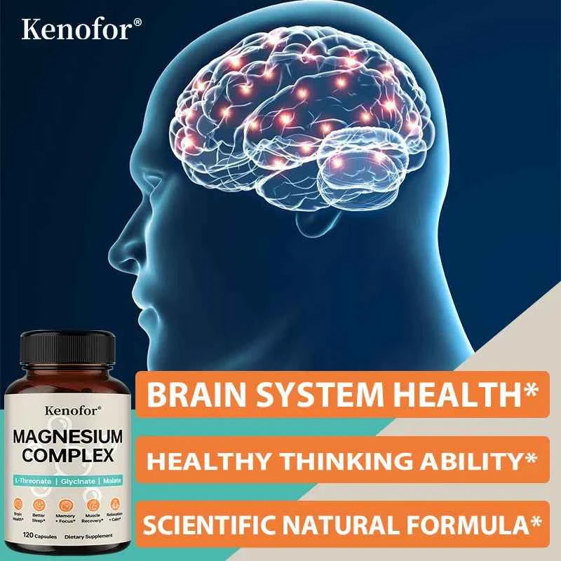Triple Magnesium Complex - Brain & Sleep Health - L-Threonate, Glycinate, Malate