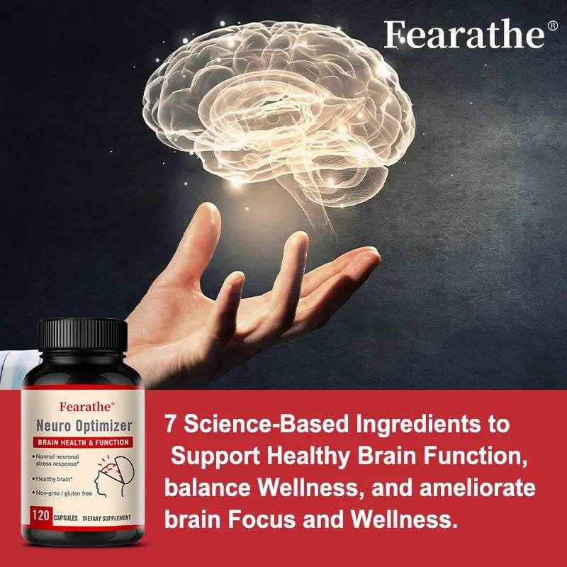 Neuro Optimizer - Supports Neurons & Normal Stress Response, Promotes Brain Health & Function, Antioxidant Support